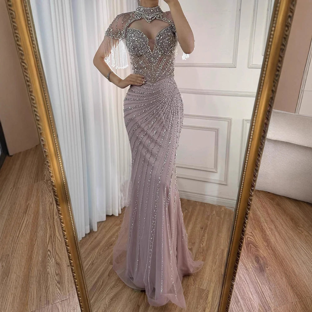 vestido de noche de sirena