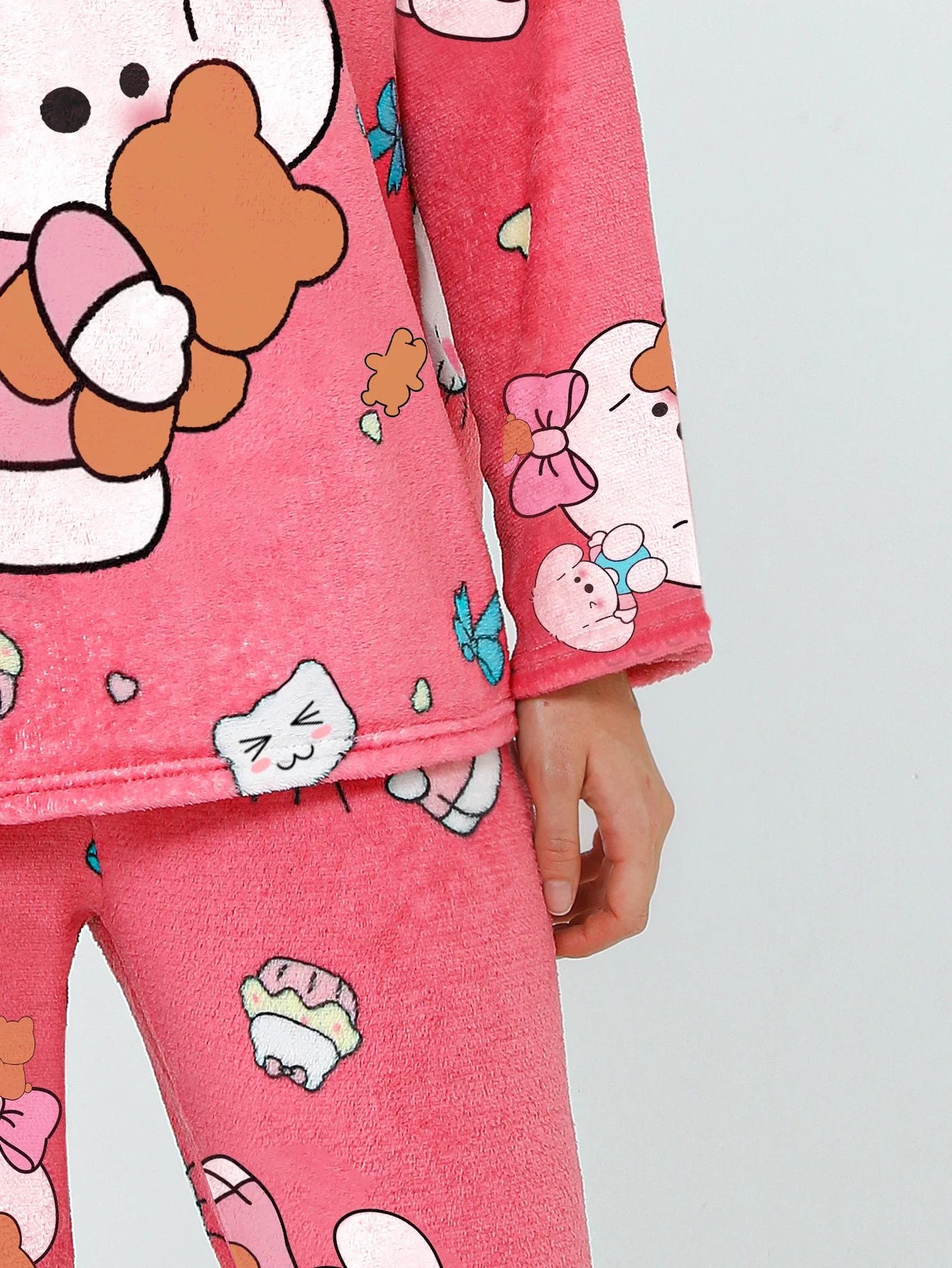 Conjunto de Pijama de Felpa