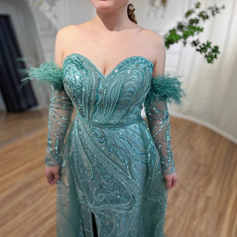 Vestido árabe de lujo sirena