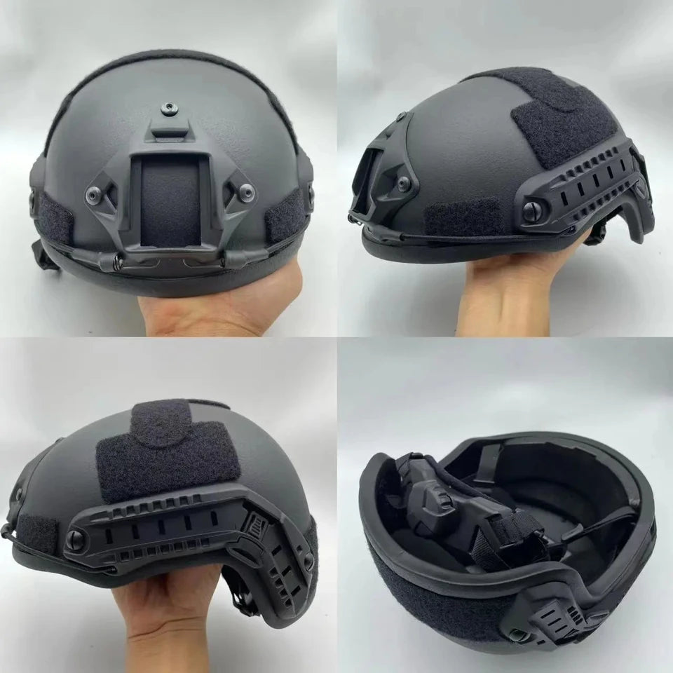 Casco táctico Kevlar ACH de corte alto