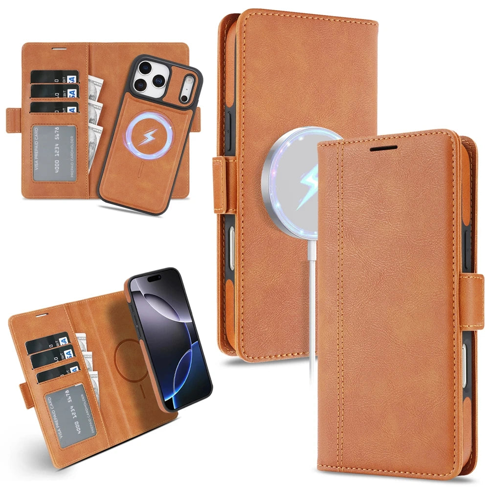 Funda magnética 2 en 1 para iPhone 17Air 17 Promax 16 Pro Max 15 Plus 14 13 12 16