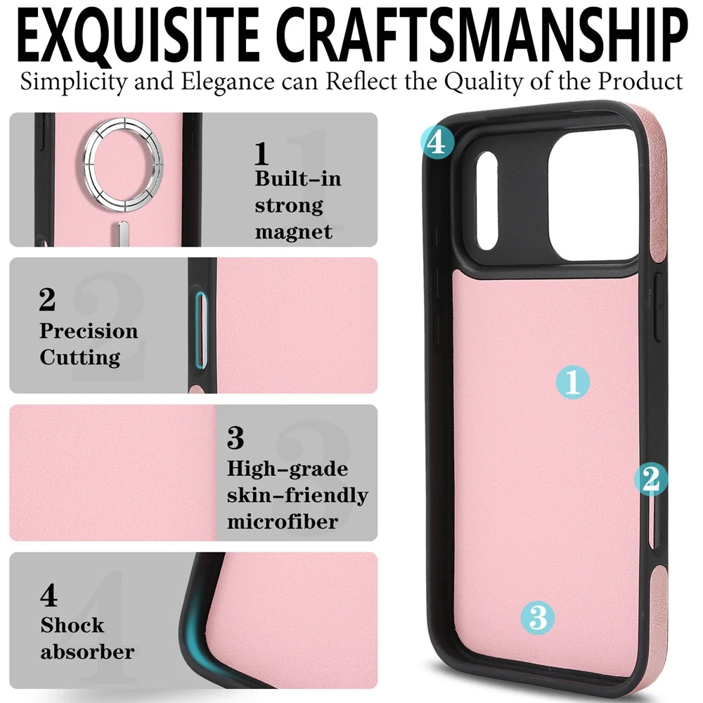 Funda magnética 2 en 1 para iPhone 17Air 17 Promax 16 Pro Max 15 Plus 14 13 12 16