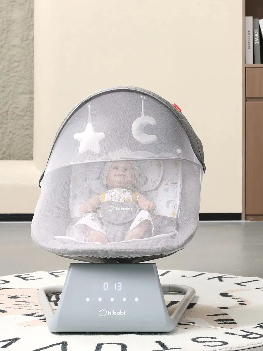 Mecedora eléctrica para bebé con velocidad ajustable