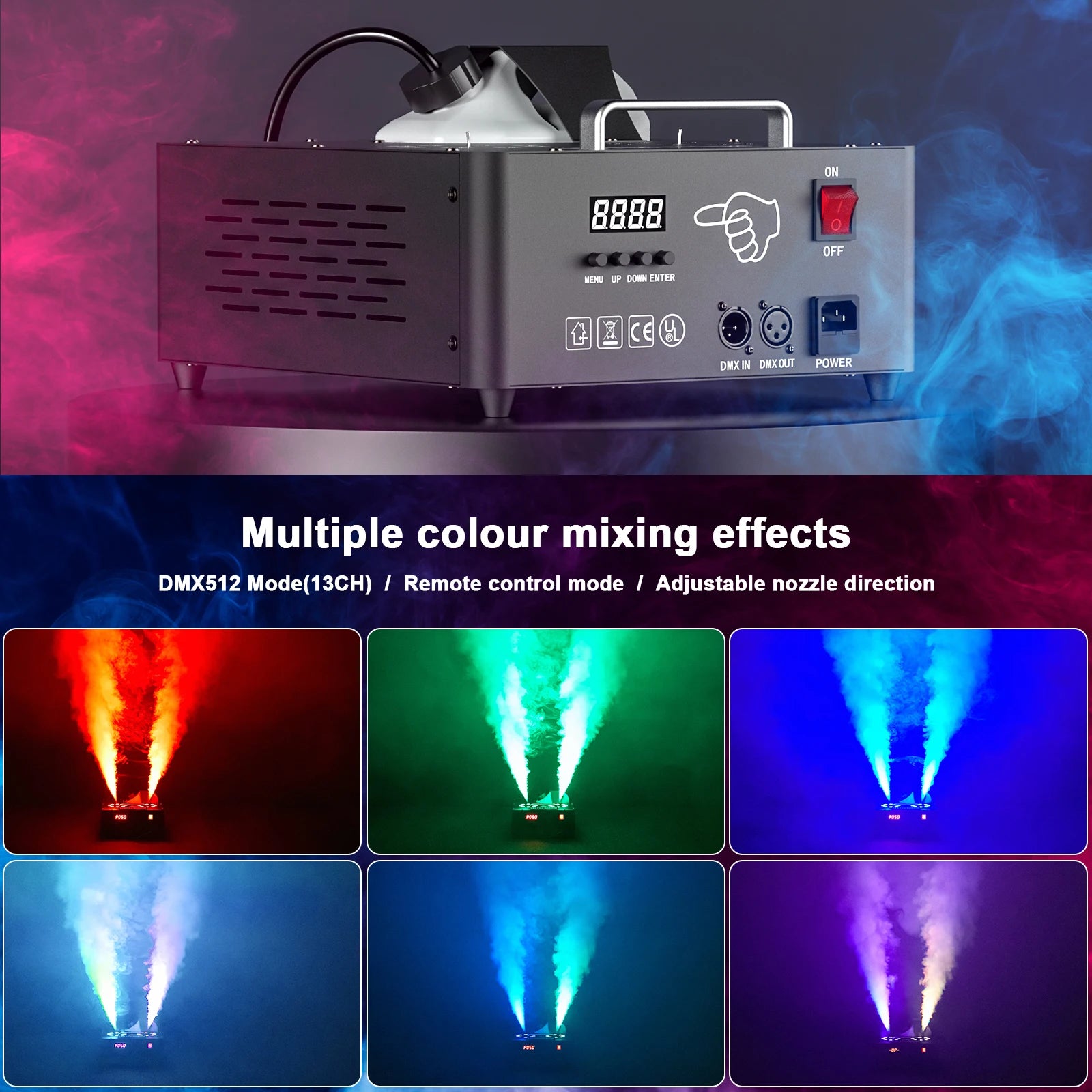 2000W Máquina De Humo Máquina De Niebla ipo De Pulverización