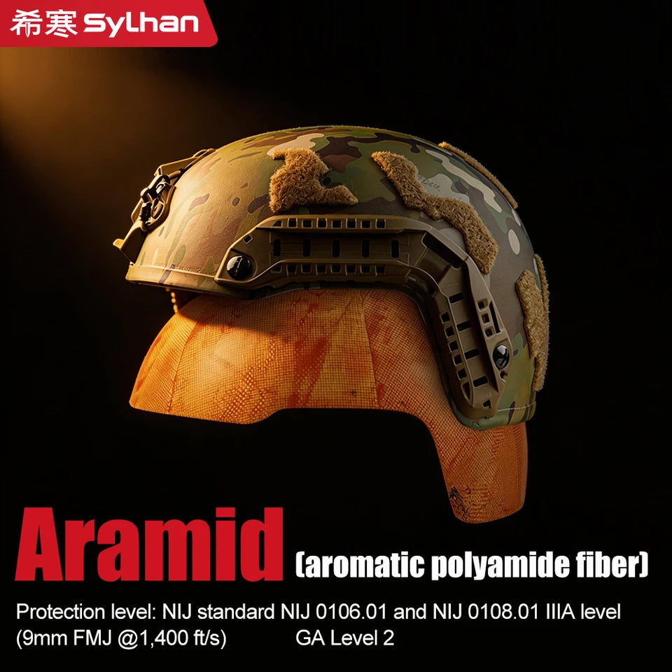 Casco Táctico Balístico de Aramida Ligero