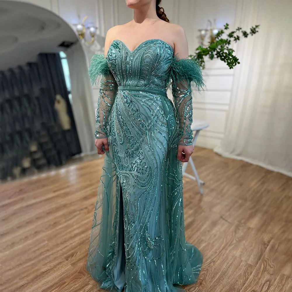 Vestido árabe de lujo sirena