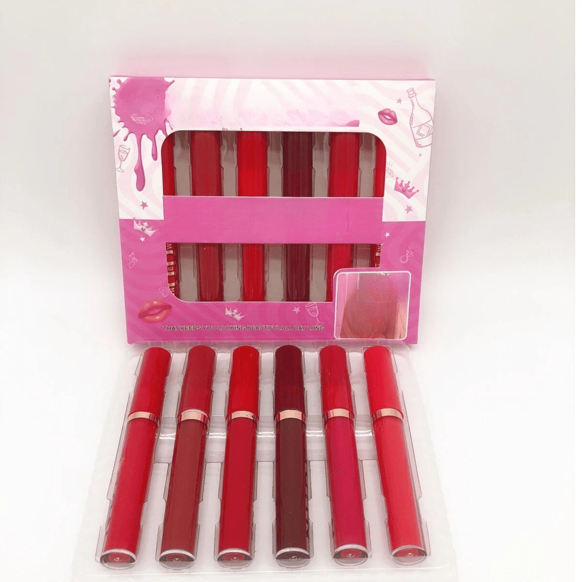 SET DE 6 LABIAL INDELEBLE LIQUIDO MATE    A0757