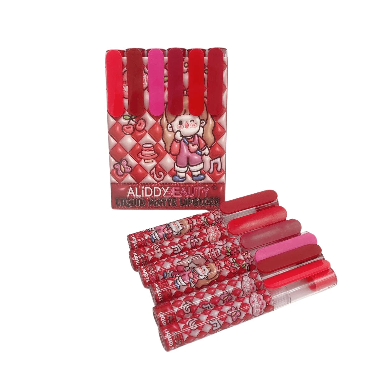 SET DE 6 LIPSTICK GLOSS TIPO PLUMA     A0780