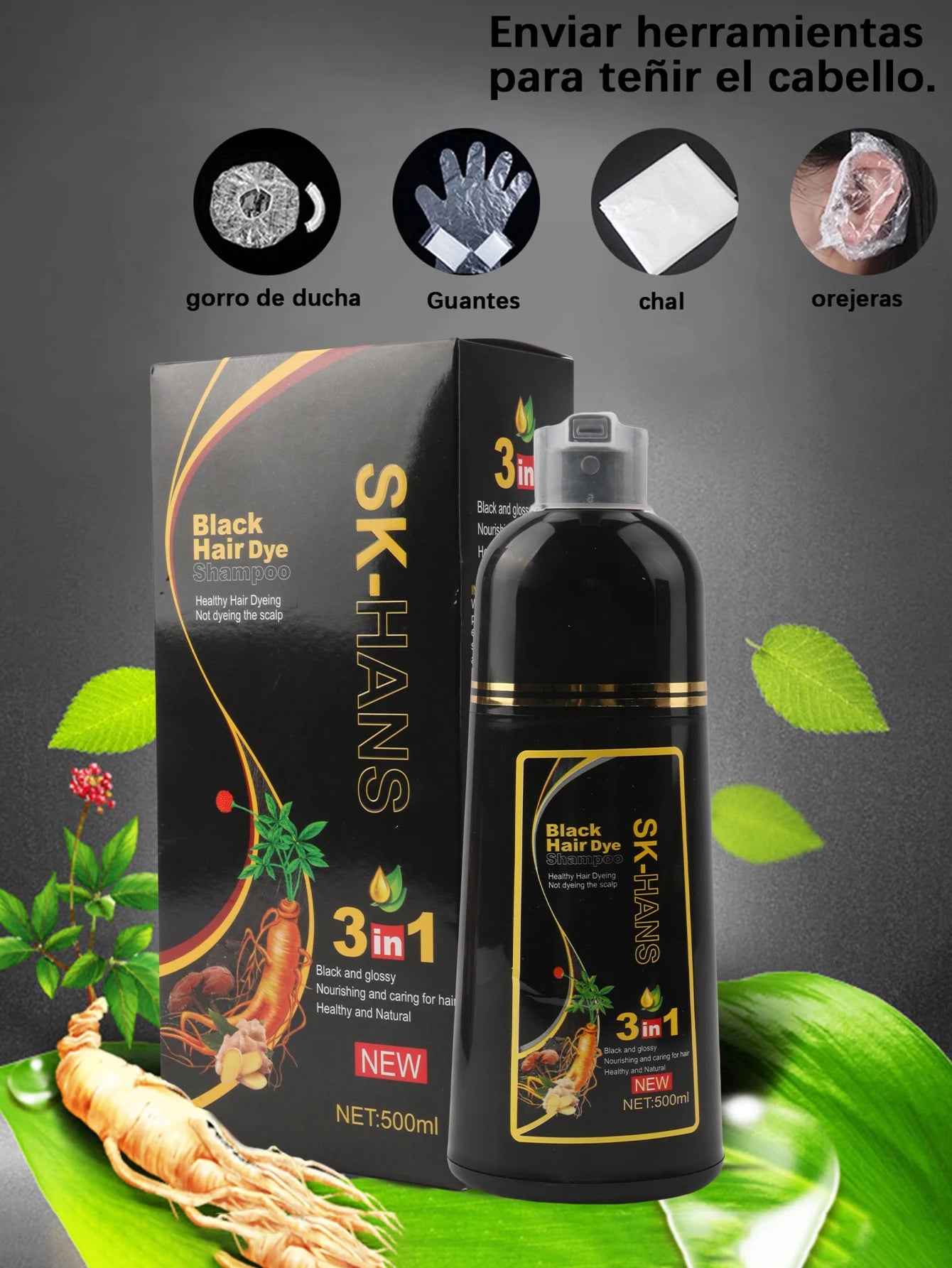 Shampoo para teñir el cabello