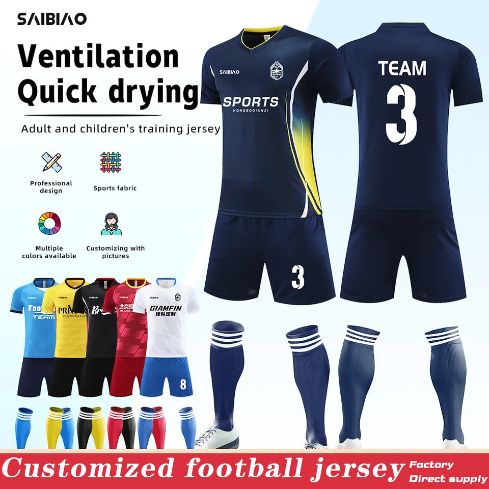 Camiseta de fútbol para niños y adultos