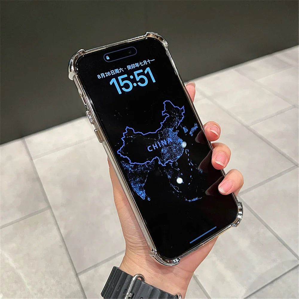Funda transparente Magsafe para iPhone 15 16 17 14 13 12 11 Pro Max