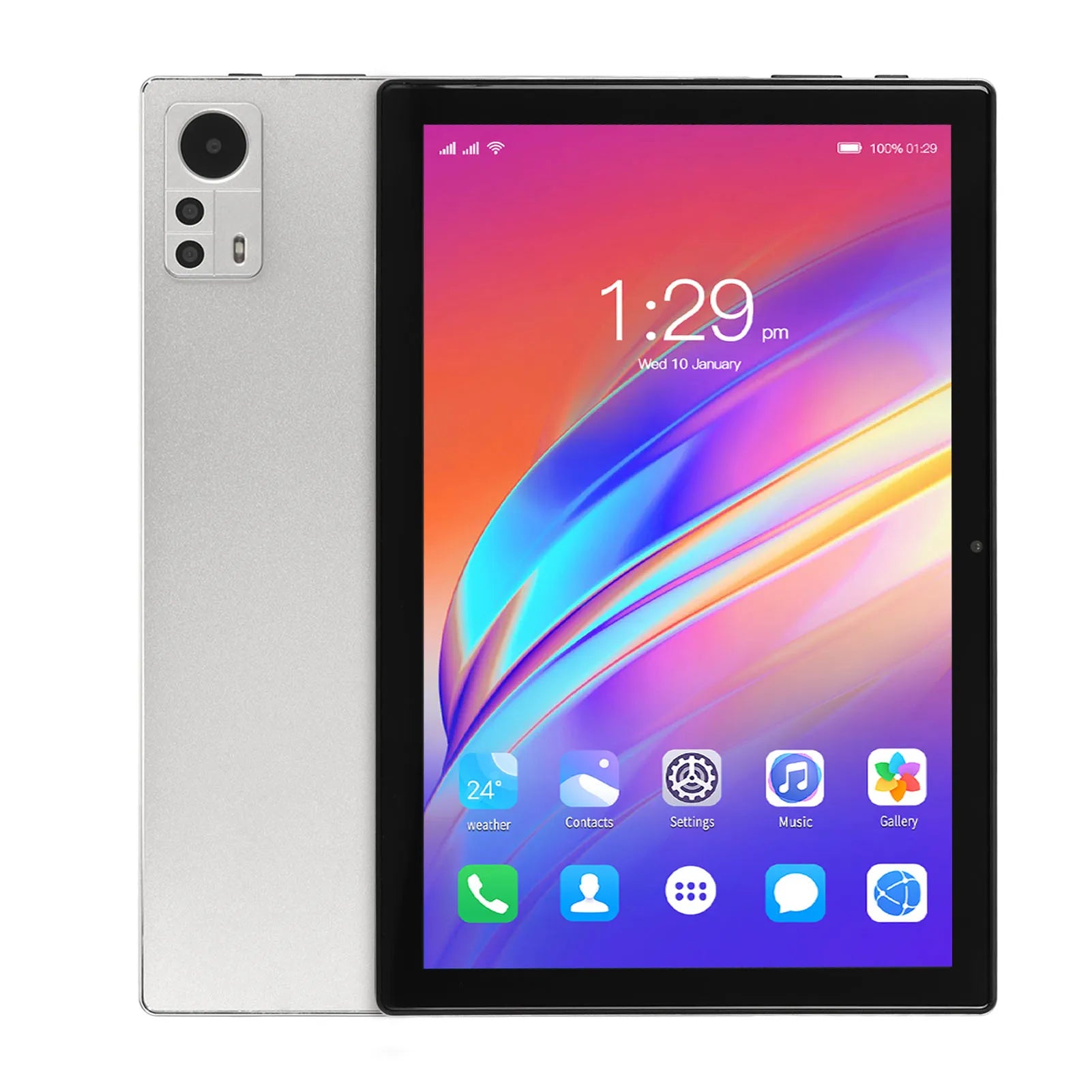 Tableta 2 en 1 de 10,1 pulgadas para Android 12, con teclado, CPU de 8 núcleos, 8GB, 256GB, 5G,