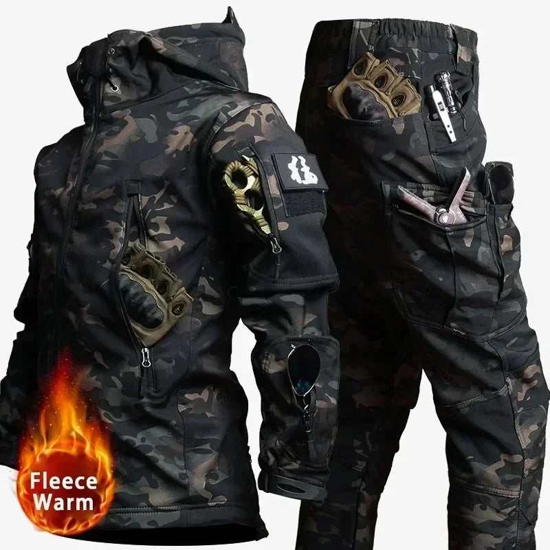 Traje de camuflaje grueso de invierno