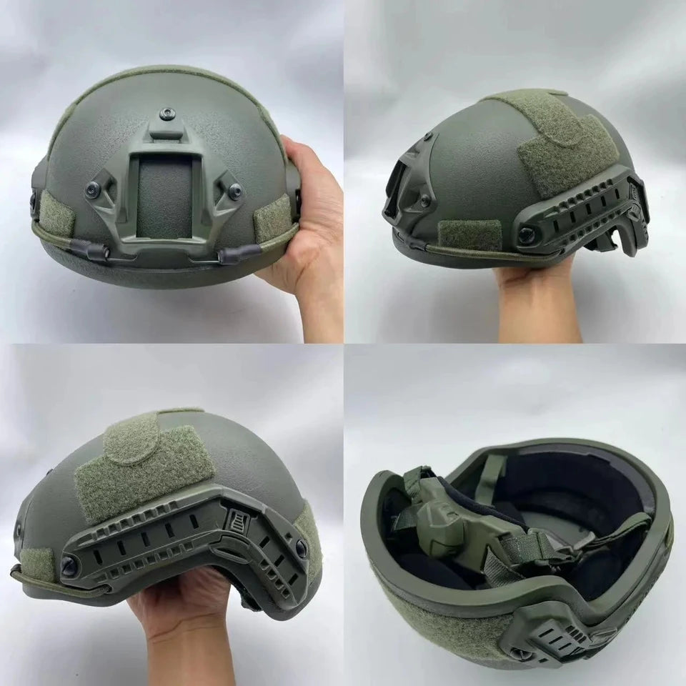 Casco táctico Kevlar ACH de corte alto