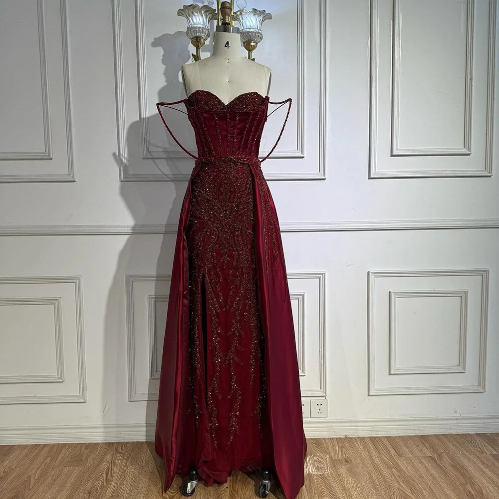 Vestidos de Noche con abertura larga y tirantes finos