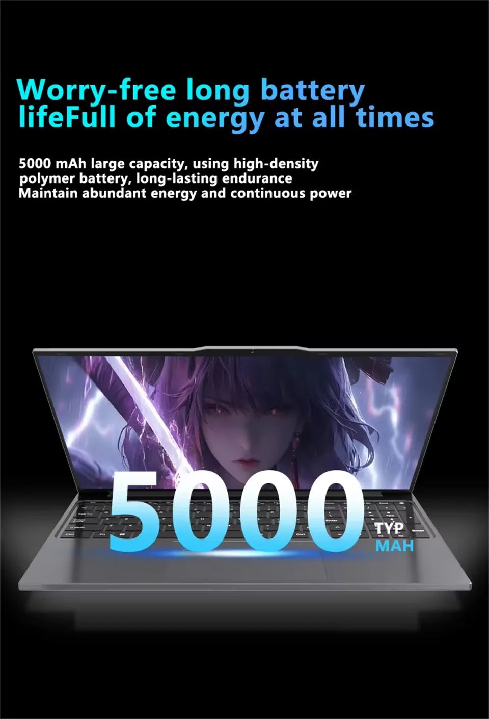 ordenador portátil de 15,6 pulgadas 16GB DDR4 1TB 2TB