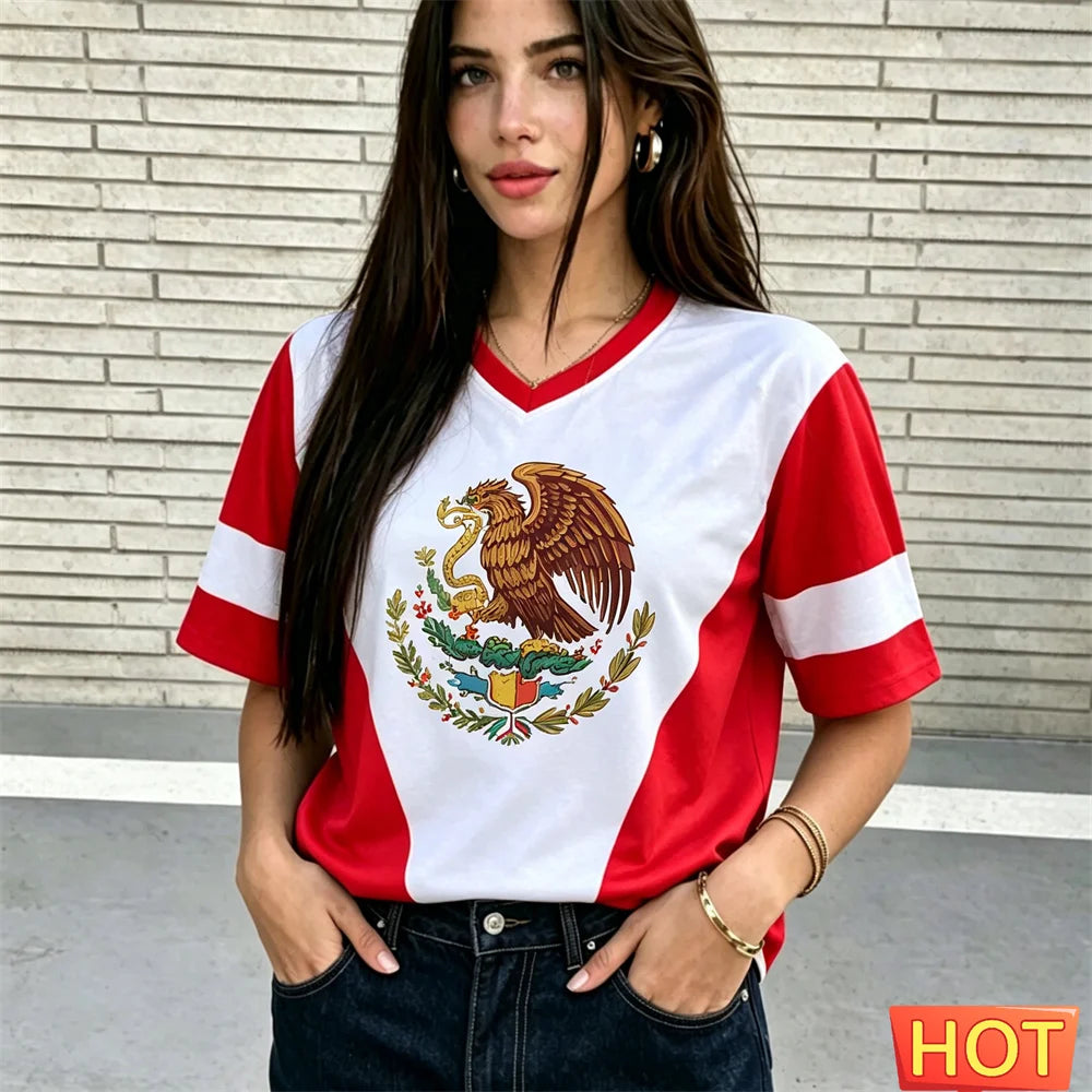 Camiseta Deportiva Transpirable de Poliéster para Mujer