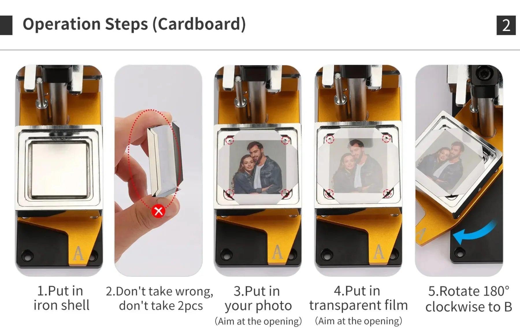 Máquina para hacer insignias de pegatinas
