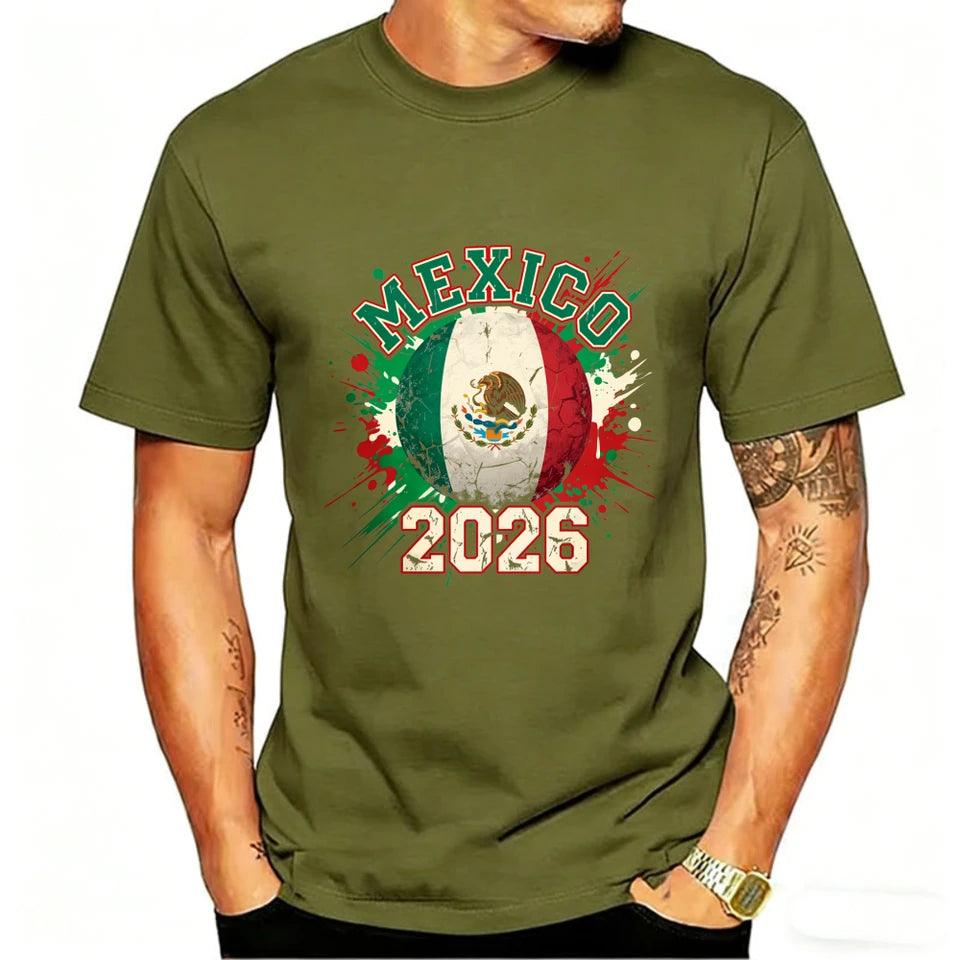 Camiseta con Bandera de México 2026