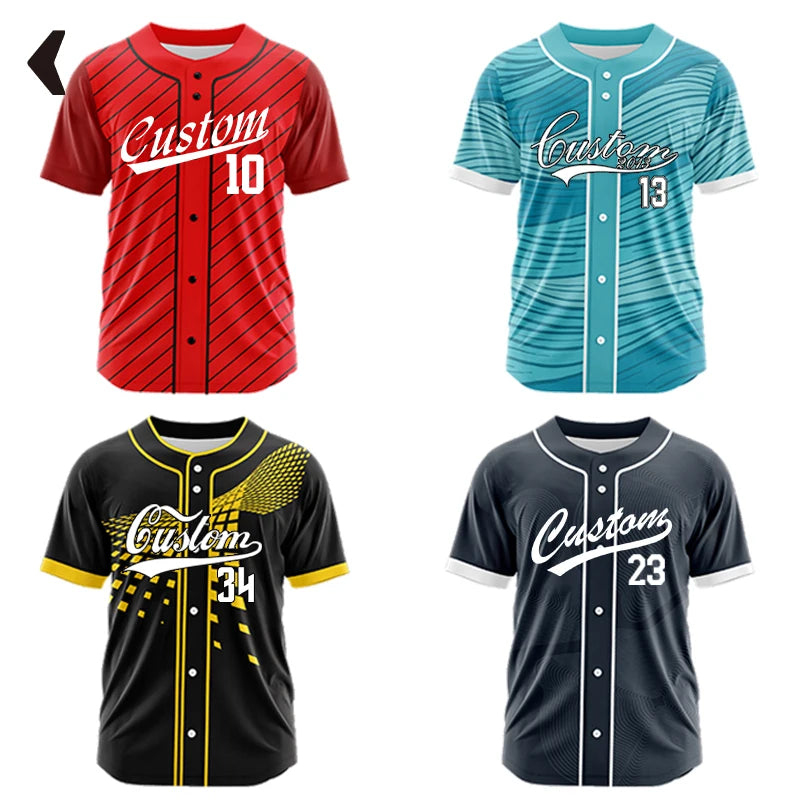 Camiseta de Béisbol Personalizada por Sublimación