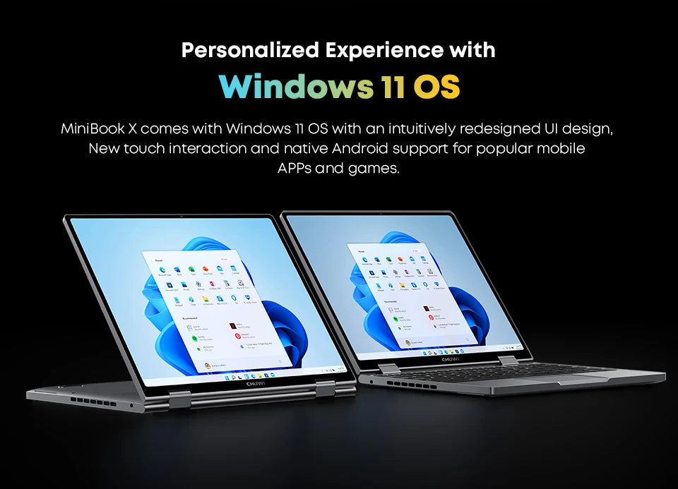 MiniBook X Laptop Tablet PC 2 en 1 12GB LPDDR5 512G
