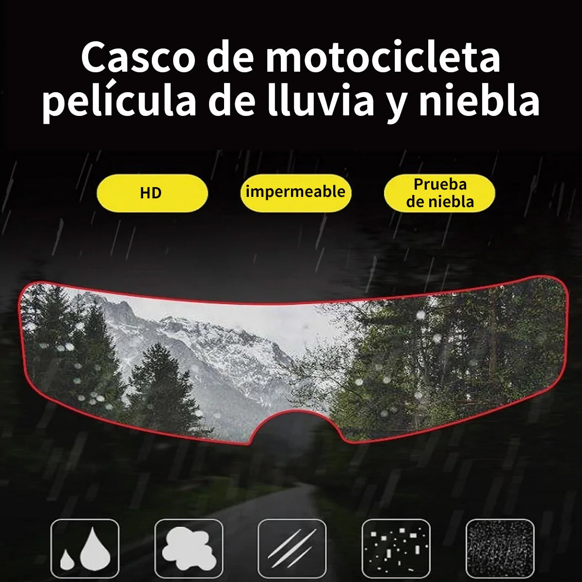 Película antivaho y antiniebla para Casco