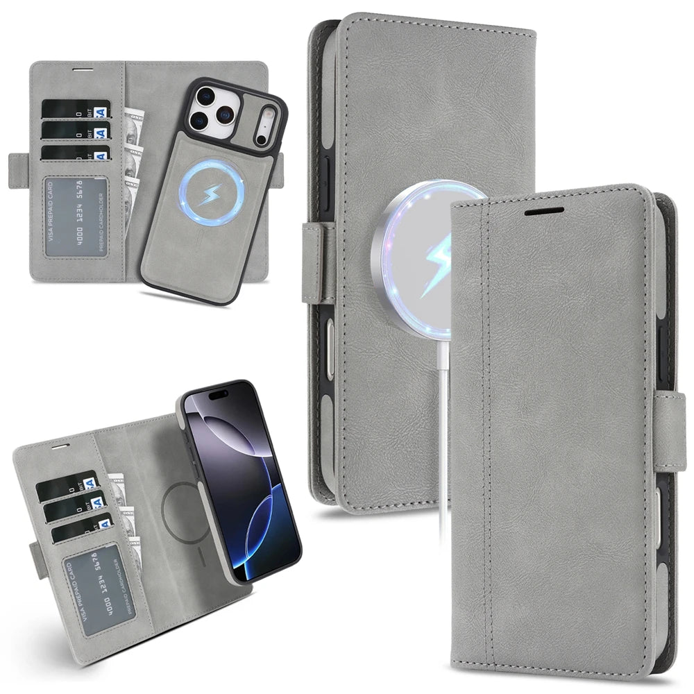 Funda magnética 2 en 1 para iPhone 17Air 17 Promax 16 Pro Max 15 Plus 14 13 12 16