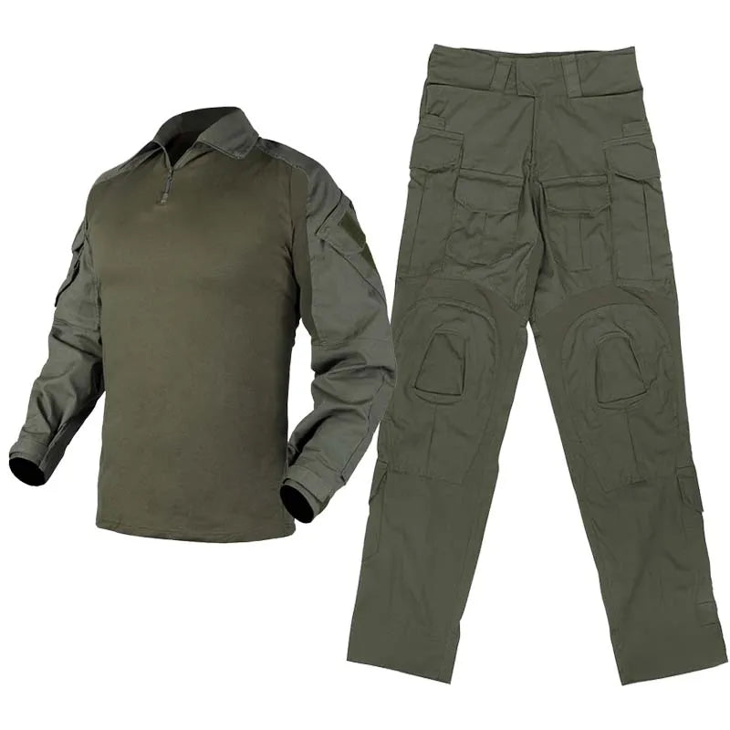 Uniforme táctico verde G3, traje de camuflaje Milit para exteriores
