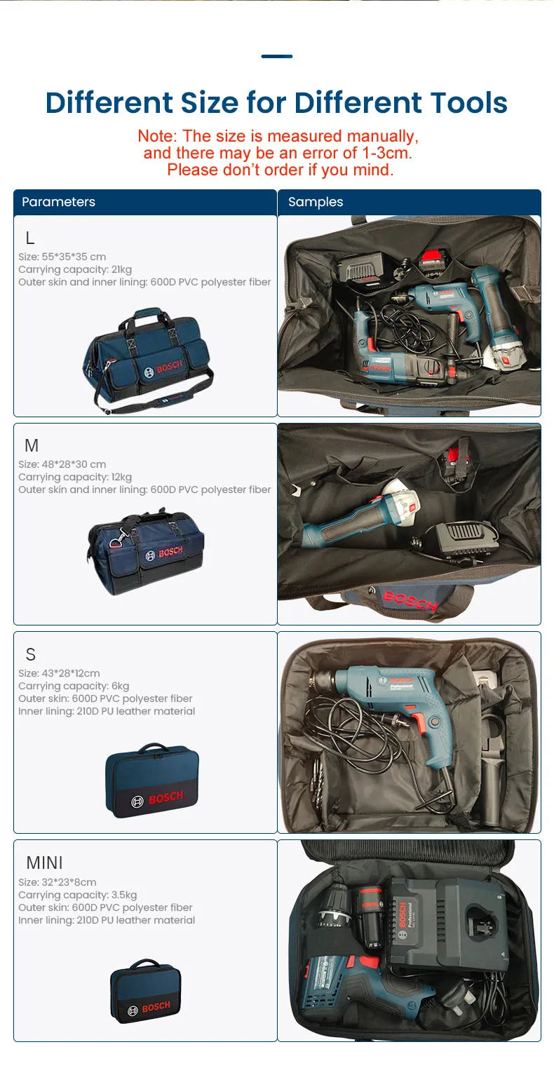 Bolsa de herramientas Bosch