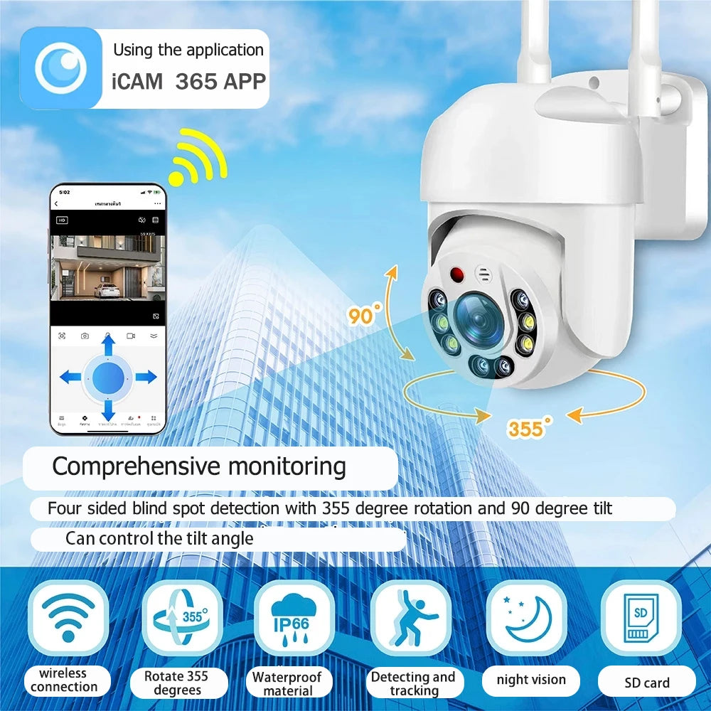Cámara de Seguridad InstaVision WiFi 2.4G - Visión Nocturna y Audio Bidireccional