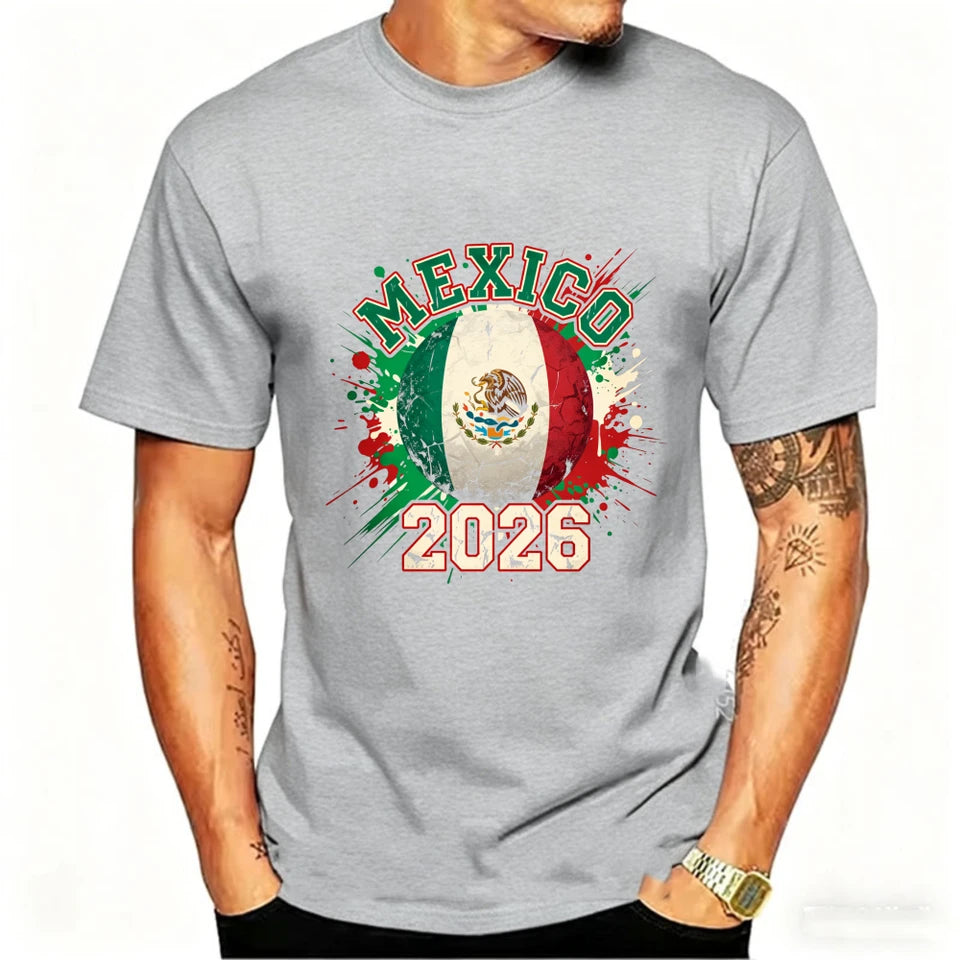 Camiseta con Bandera de México 2026