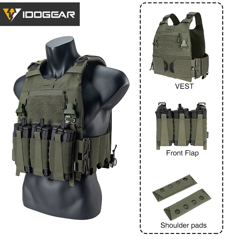 IDOGEAR-Chaleco MOLLE táctico FCSK