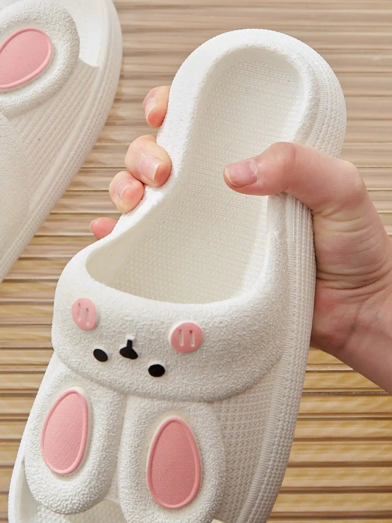 Sandalias De Moda Para Dama Diseño De Conejo Animado