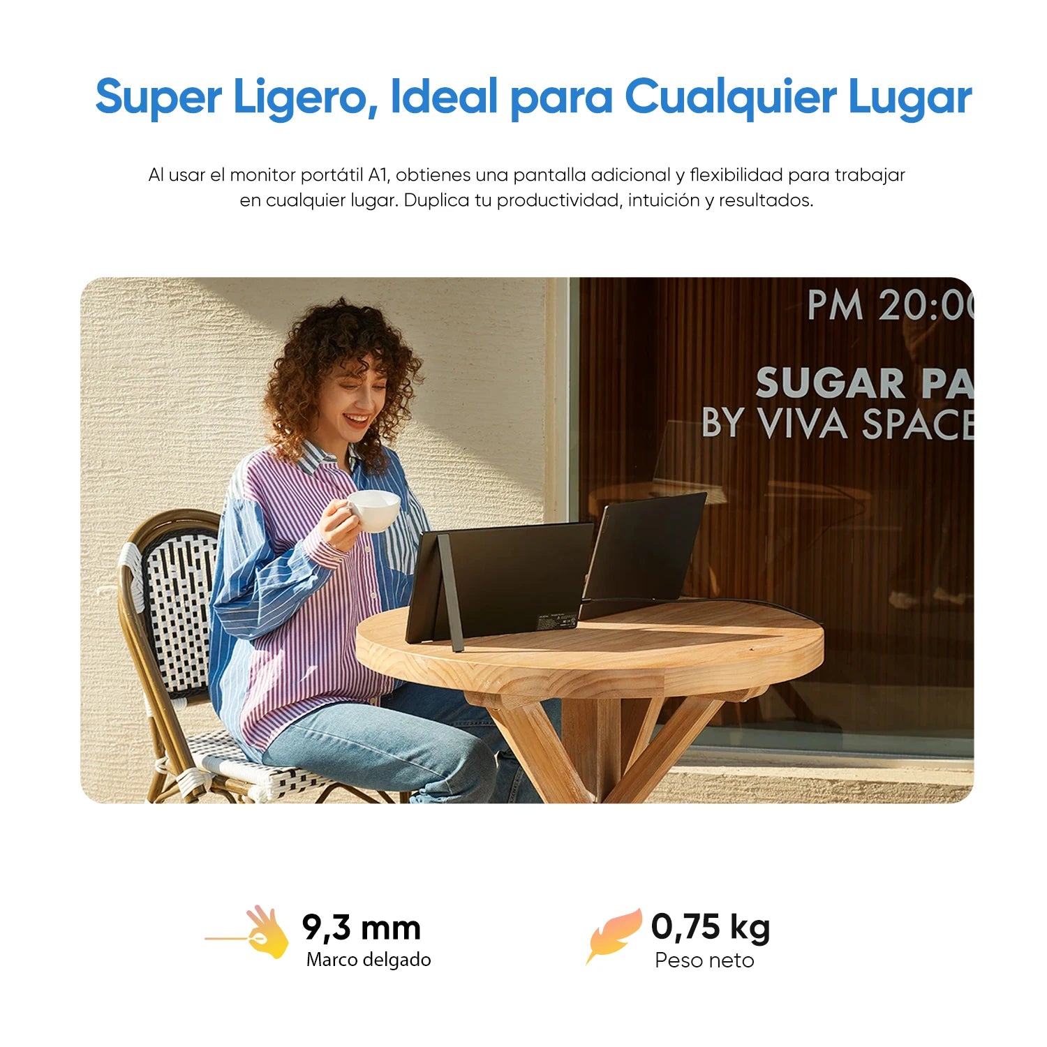 ARZOPA Pantalla IPS de monitor portátil 1080P FHD de 15,6