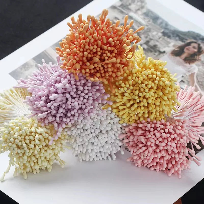 corona de flores artificiales DIY