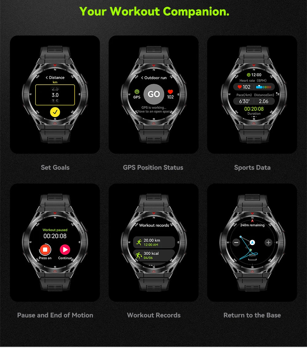 Smartwatch AMOLED de 1,43 pulgadas, reloj deportivo