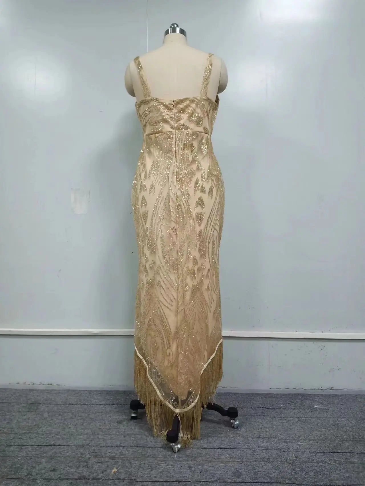 Vestido de noche liso