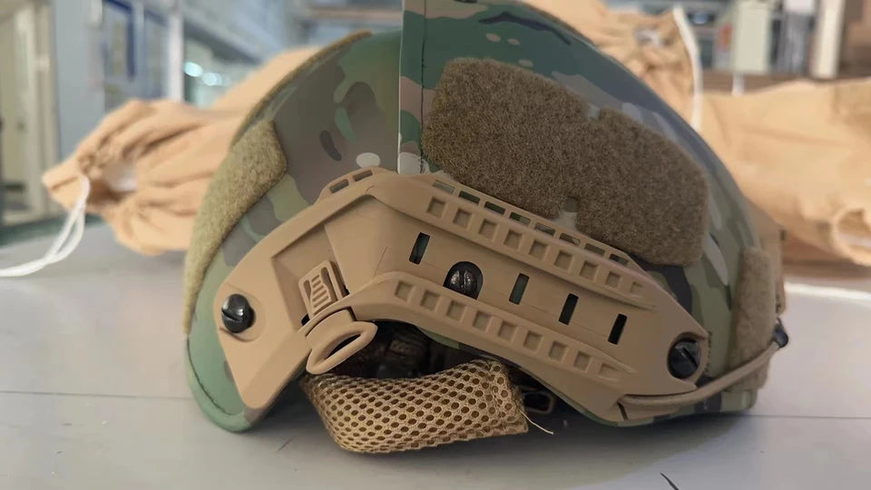Casco balístico militar de camuflaje