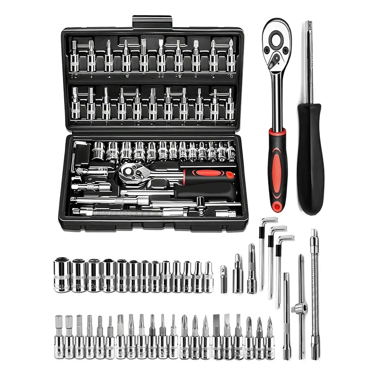 46 Piezas De Herramientas De Reparación De Automóviles