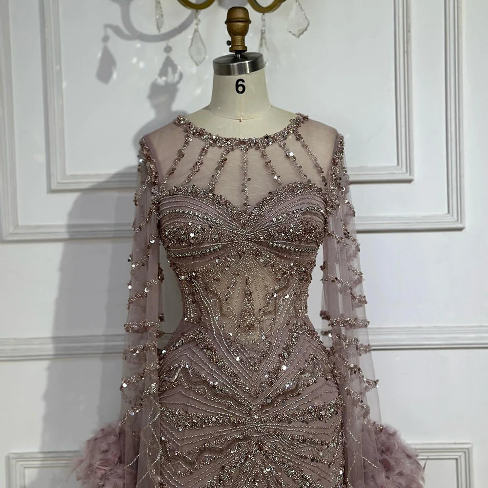 Vestido de noche de sirena