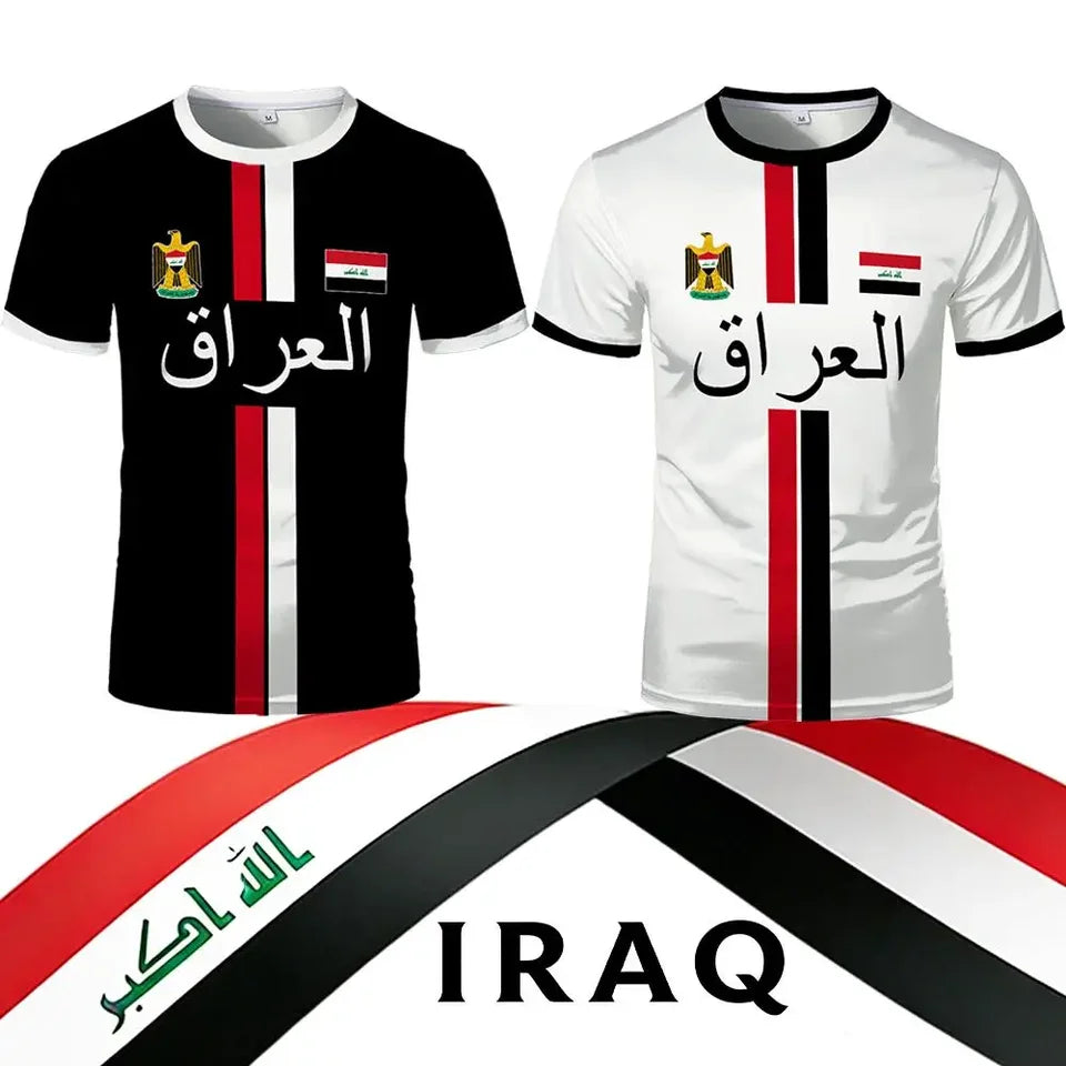 Camisetas Deportivas con Estampado Estilo Irak para Hombre y Mujer