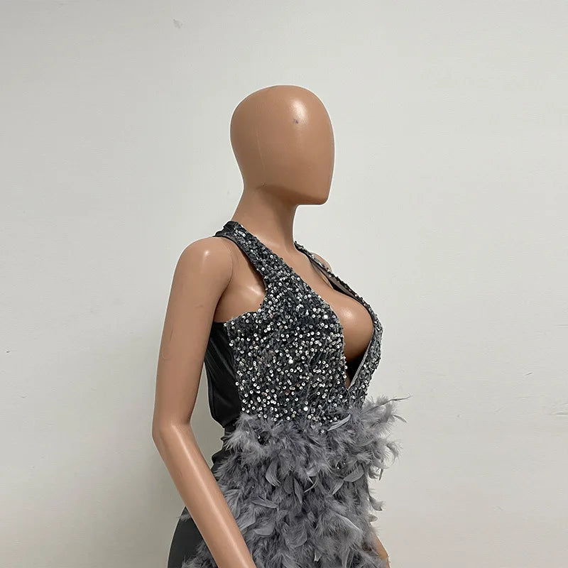 Vestido corto a la Cadera