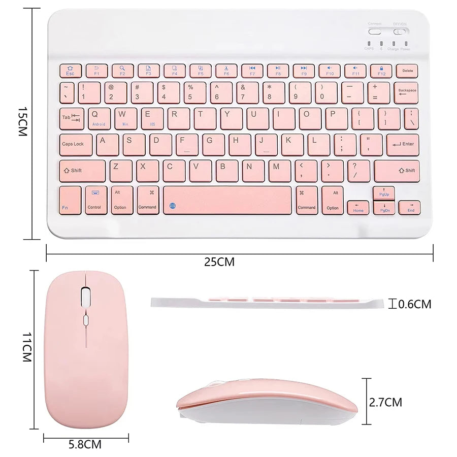 teclado y ratón inalámbrico portátil,