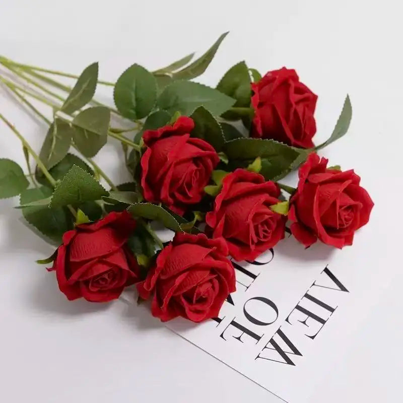 1 ~ 20 piezas decoración de rosas artificiales