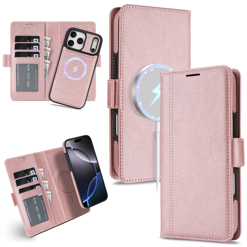 Funda magnética 2 en 1 para iPhone 17Air 17 Promax 16 Pro Max 15 Plus 14 13 12 16