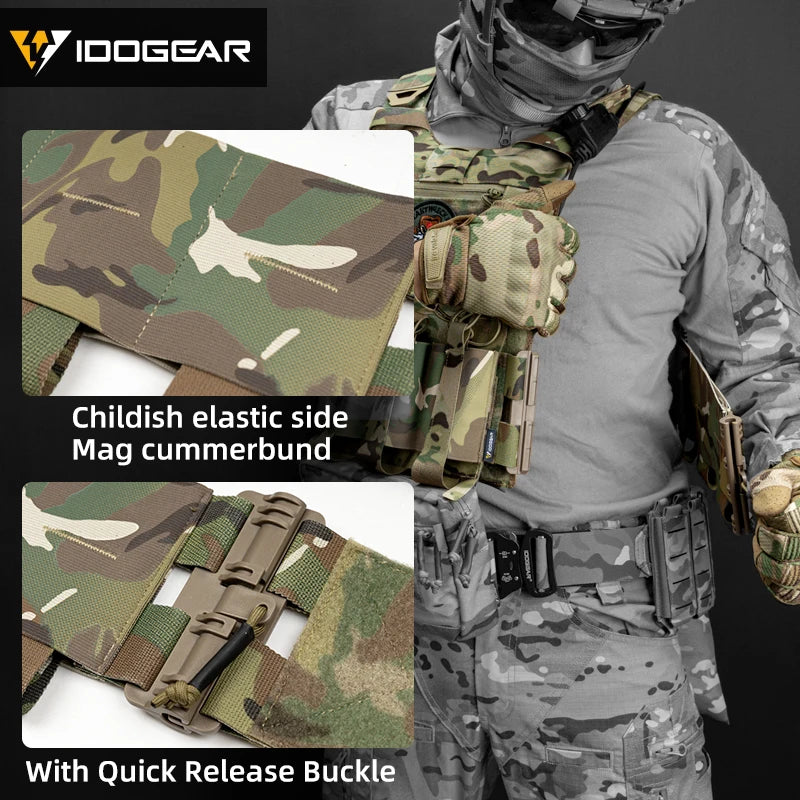 IDOGEAR-Chaleco MOLLE táctico FCSK