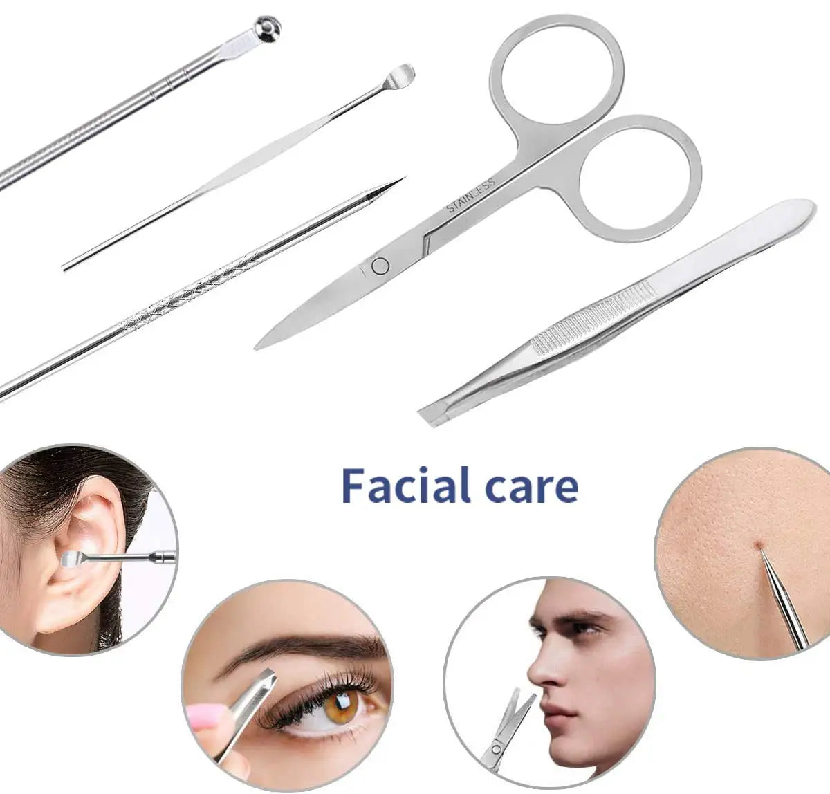 Kit Profesional de Manicura y Pedicura, 19 Piezas
