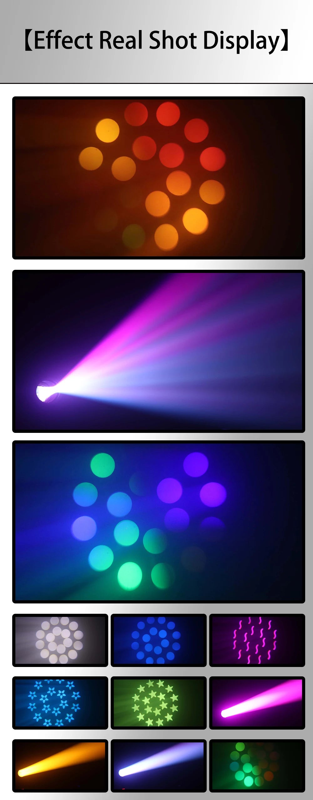 Foco LED de cabeza móvil
