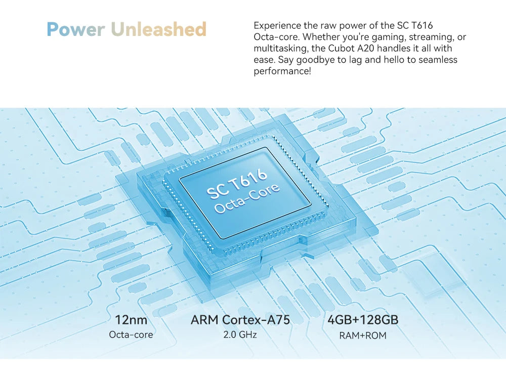 Telefono Android 14, 12 GB de RAM (