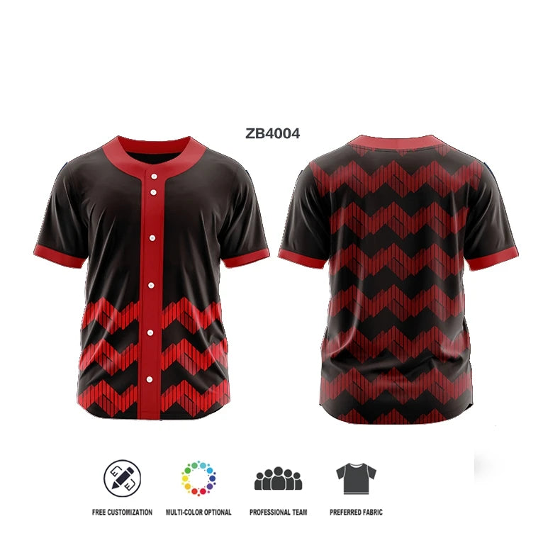 Camisetas de béisbol con botones personalizados